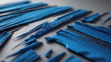 Abstract blue textured wall art with rough brush strokes and dark gradient.Abstract blue textured wall art with rough brush strokes and dark gradient. photo