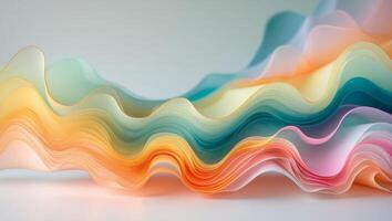 Abstract wavy layers in warm and cool color gradients.Abstract wavy layers in warm and cool color gradients. photo