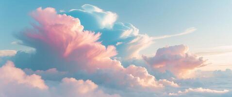 Abstract Colorful Cloud Formation in the SkyAbstract Colorful Cloud Formation in the Sky. photo