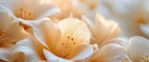 Elegant Abstract of Soft Petal Textures with Warm TonesElegant Abstract of Soft Petal Textures with Warm Tones. photo