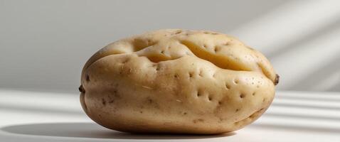 Fresh Brown Potato with Unique Texture and Shape photo
