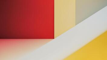 Red and yellow abstract background with diagonal division photo
