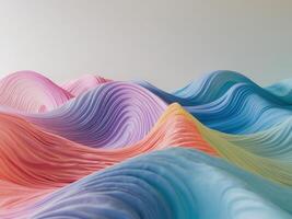 Fluid abstract waves showcasing vibrant colors in dynamic motion and smooth transitions photo