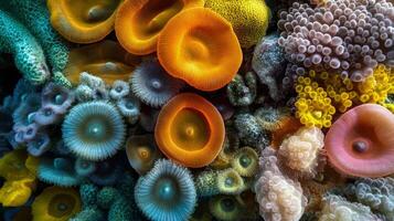 Underwater Symphony A Captivating Coral Tableau photo