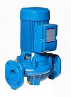 Single stage non self priming centrifugal circulation pump, isolated on white background. photo