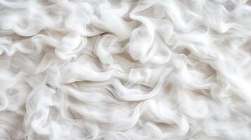 Ethereal white smoke patterns create dreamy, abstract background photo
