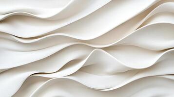 Soft, flowing white fabric creates sense of movement and elegance photo