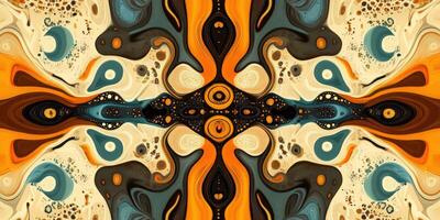 Colorful abstract design with swirling patterns on a light background photo