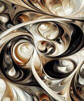 Abstract swirling patterns in warm tones create a mesmerizing visual experience photo