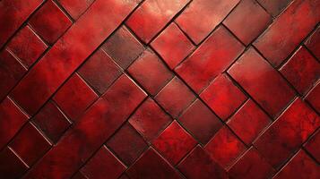 Red woven texture offers a bold aesthetic for design backgrounds photo