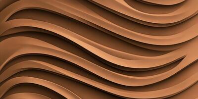 Textured design of smooth, wavy patterns in warm brown tones photo