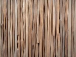 Natural wooden sticks arranged closely together on a background photo