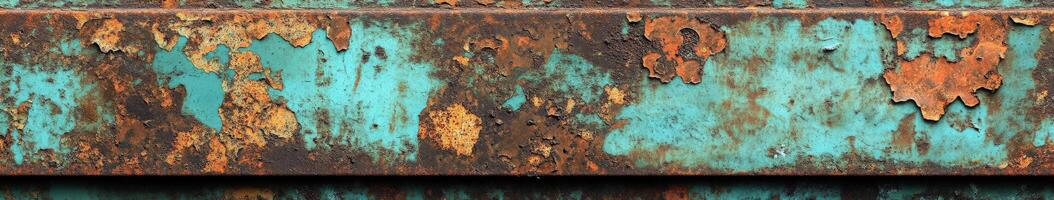 Rust and decay reveal texture and color in an aged metal surface photo