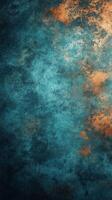 Vibrant abstract texture with teal and burnt orange hues in contemporary style photo