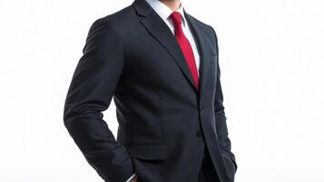 Confident Businessman in Formal Suit Portraying Authority and Success photo