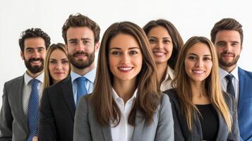 Business Team Meeting of Professionals in Corporate Office Environment photo