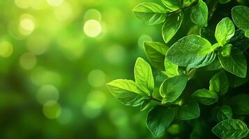 Lush Green Foliage Promoting Environmental Conservation and Sustainability photo