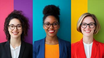 Diverse Group of Successful Business Professionals Showcasing Empowerment,Inclusion and in a Modern Corporate Office Setting photo