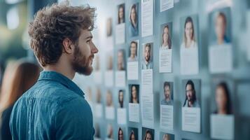 Recruiter Evaluating Candidates in Talent Selection Process photo