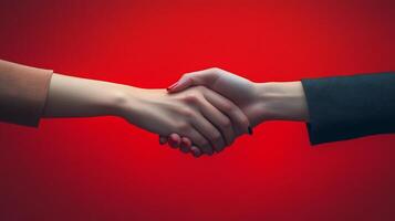 Confident Business Handshake Demonstrating Successful Agreement and photo