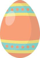 Orange easter eggs vector