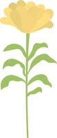 Sunflower Illustration in Flat Design vector