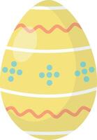 Easter Eggs with Simple Decoration vector