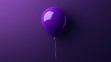 A purple balloon on a purple background photo
