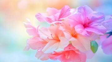 Soft Pink and White Blossoms with Gentle Pastel Background photo