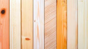 Close-Up View of Different Wooden Planks in Light Tones and Textures photo