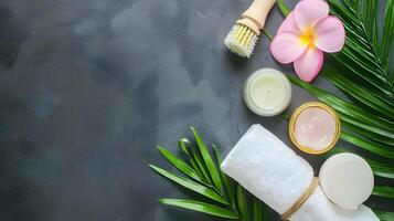 Spa Essentials with Natural Ingredients and Relaxation Elements photo