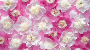 Beautiful Pink and White Flower Background for Spring Decor photo