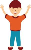 Children Character in Flat Design vector