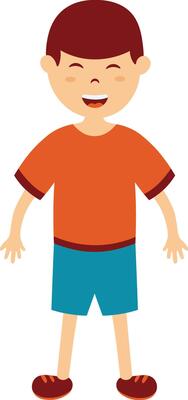 Kid Character in Flat Design