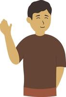 Man with Excited Expression vector