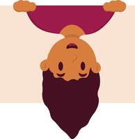 Women Peeping with Flat Design vector