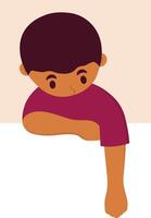 Person Peeping Character vector