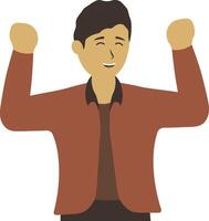Men with Excited Expression vector