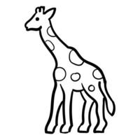 giraffe coloring pages free printable vector