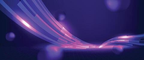 Futuristic technology background. Abstract futuristic curve digital line design.Modern futuristic design.Digital and innovation concept. vector