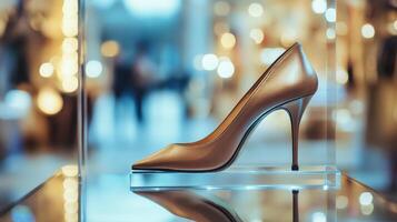 Elegant High Heel Shoe Display. photo
