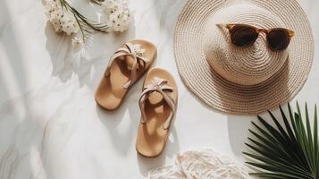 Summer Vacation Essentials. photo