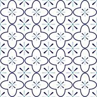 Ancient of firework tiles style seamless pattern. Flower Geometric. vector