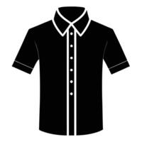 Clothes silhouette isolated on white background illustration in flat style vector