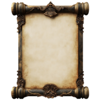 Old Scroll with Scroll Frame png