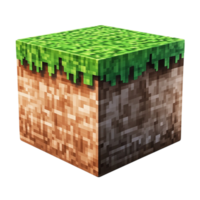 Minecraft Block on Transparent Background png