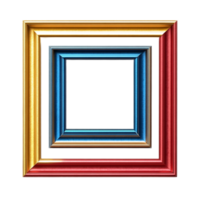 Colorful Frame on Transparent Background png