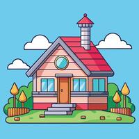 Adandoned old house with boarded up windows vector