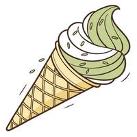 Ice cream cone vector