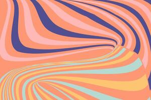 Colorful abstract swirl design with bold contrasting shapes in vibrant orange, blue, and pastels, perfect for backgrounds, presentations, or branding projects. vector